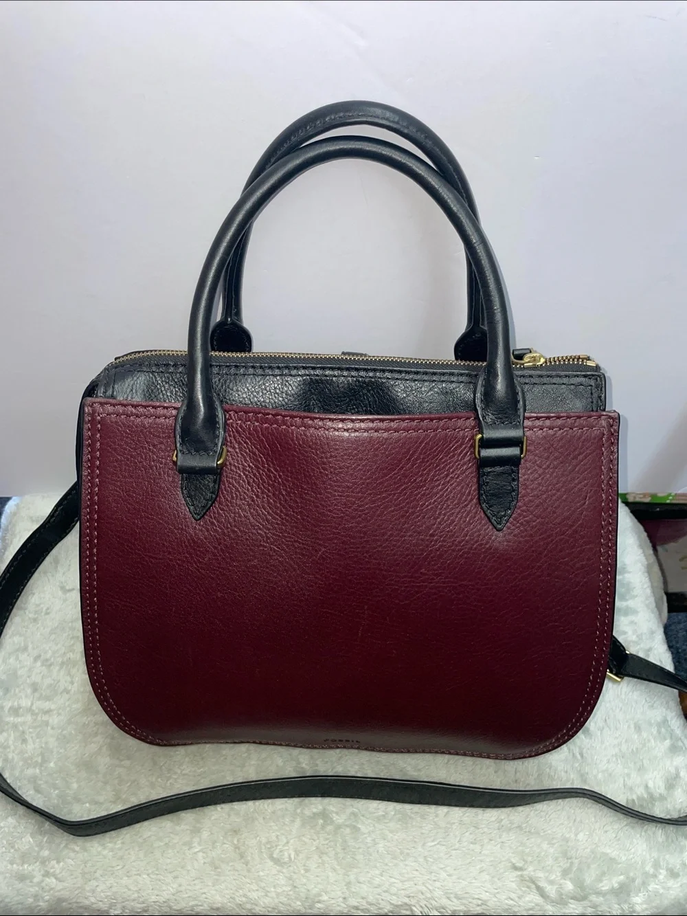 Fossil euc burgundy